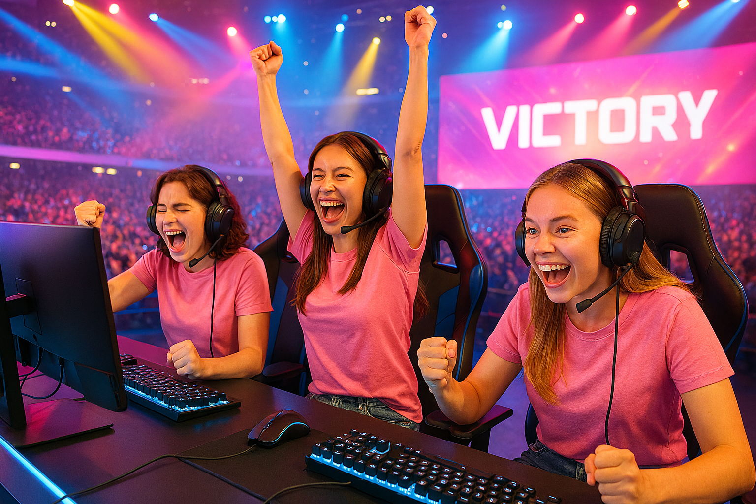 girls won esports tournament