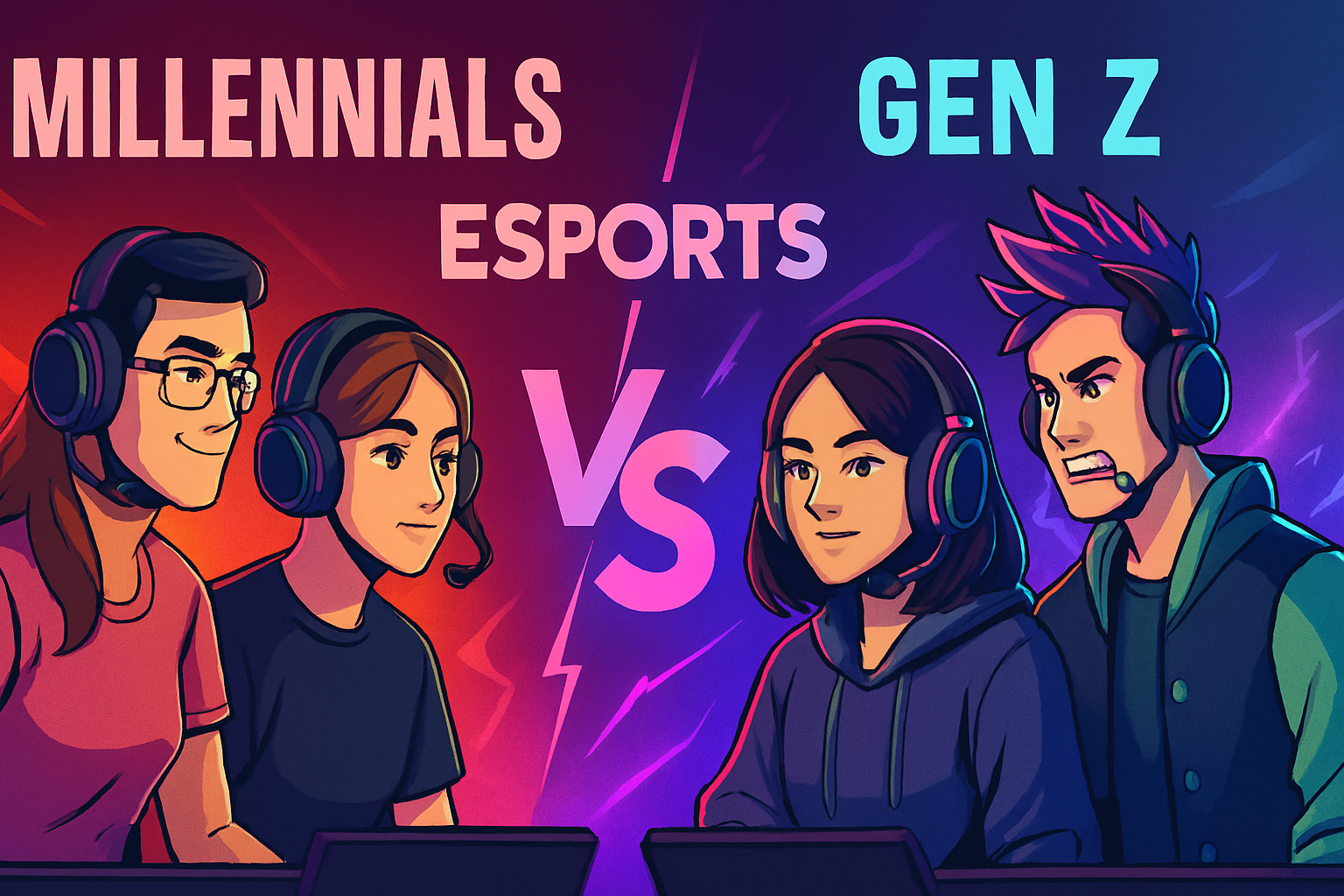millennials vs Gen Z in esports picture