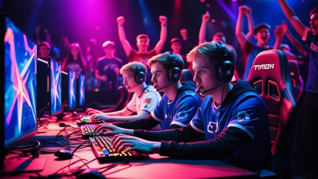 participating in an esport tournament