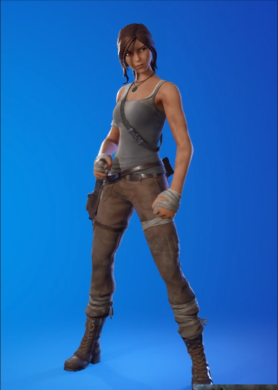 Most Wanted Skins in Fortnite—Even the Ugly Ones alt="Screenshot of Lara Croft skin in Fortnite, Chapter 2 Season 6"