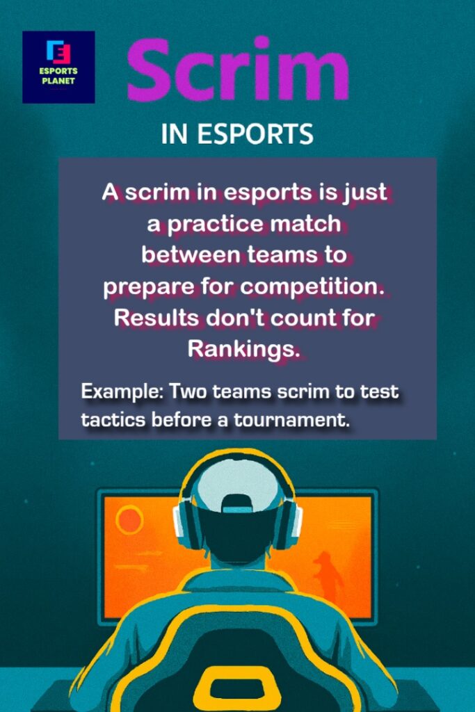 Scrim in esports meaning in english     