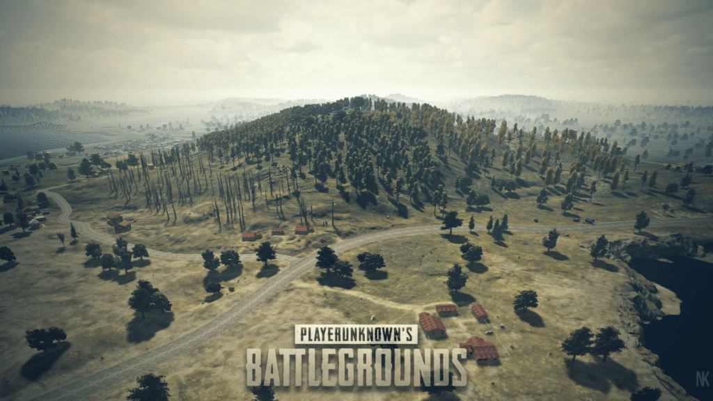5 Amazing Skills to Dominate PUBG Like a Pro An aerial landscape view of the classic Erangel map from PlayerUnknown